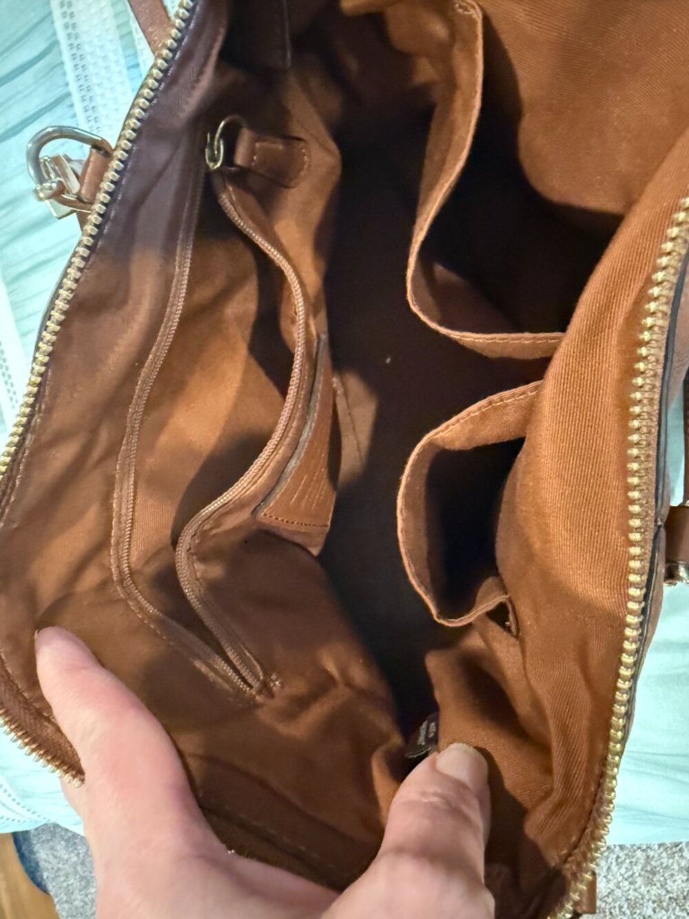 Tan Coach Purse - Picture 3 of 6